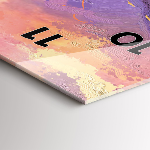 Reloj vertical Pradera al atardecer - espejomat.es