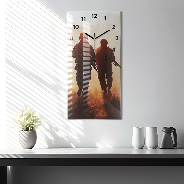 Reloj de cristal vertical Marines de Estados Unidos - espejomat.es