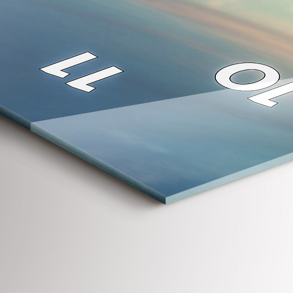 Reloj de vidrio vertical Nueva York Manhattan - espejomat.es