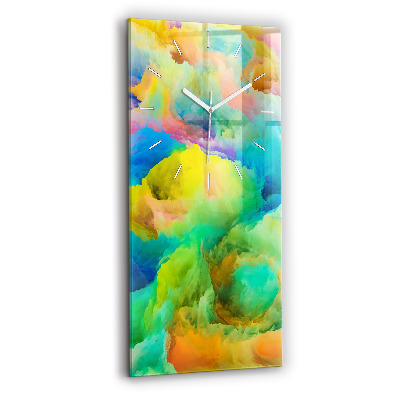 Reloj de cristal vertical Textura fractal - espejomat.es