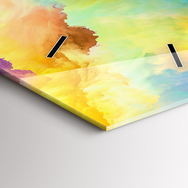 Reloj de cristal vertical Textura fractal - espejomat.es