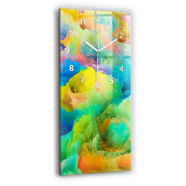 Reloj de cristal vertical Textura fractal - espejomat.es