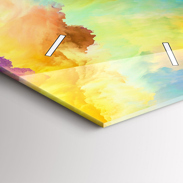 Reloj de cristal vertical Textura fractal - espejomat.es