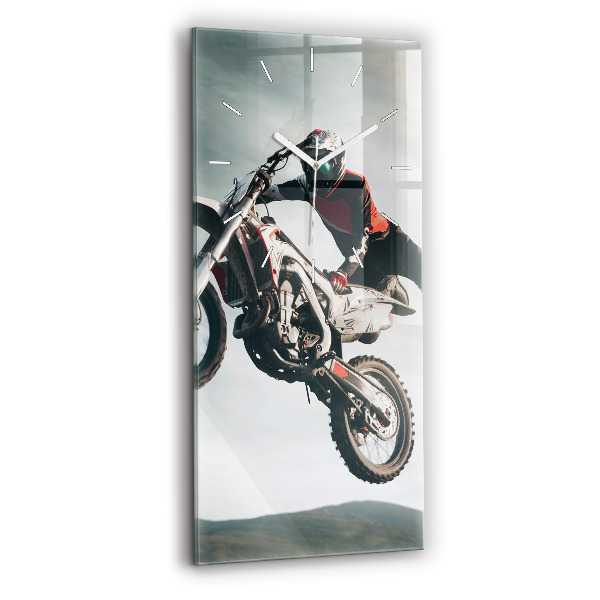 Reloj de cristal vertical Moto estilo adrenalina - espejomat.es