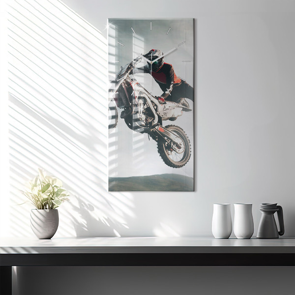 Reloj de cristal vertical Moto estilo adrenalina - espejomat.es