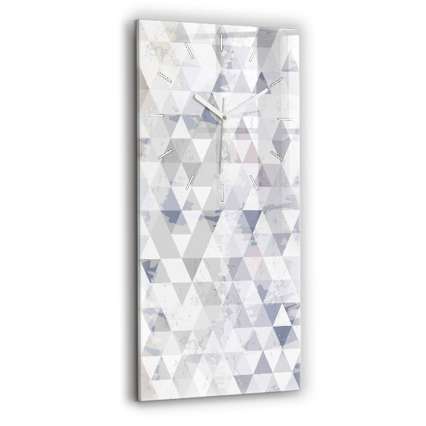 Reloj de vidrio vertical Dibujo geométrico - espejomat.es