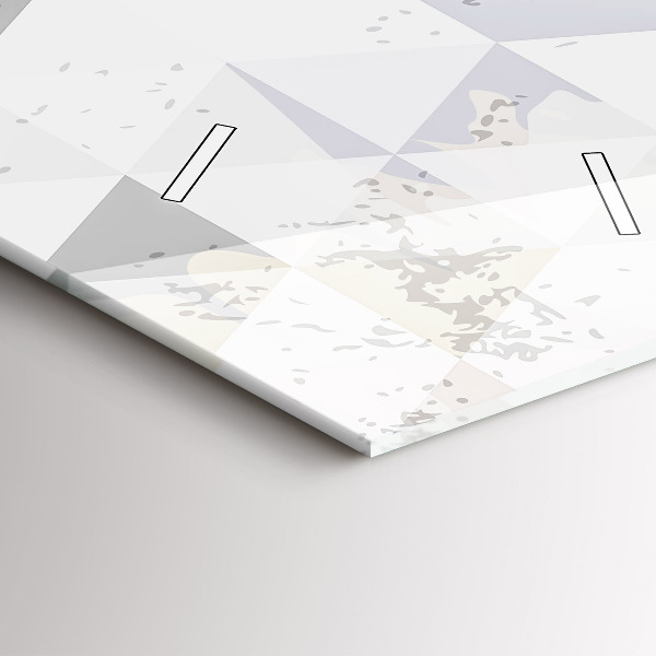 Reloj de vidrio vertical Dibujo geométrico - espejomat.es