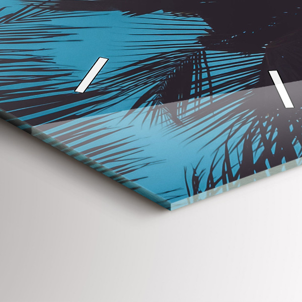 Reloj de cristal vertical Surf en la playa - espejomat.es