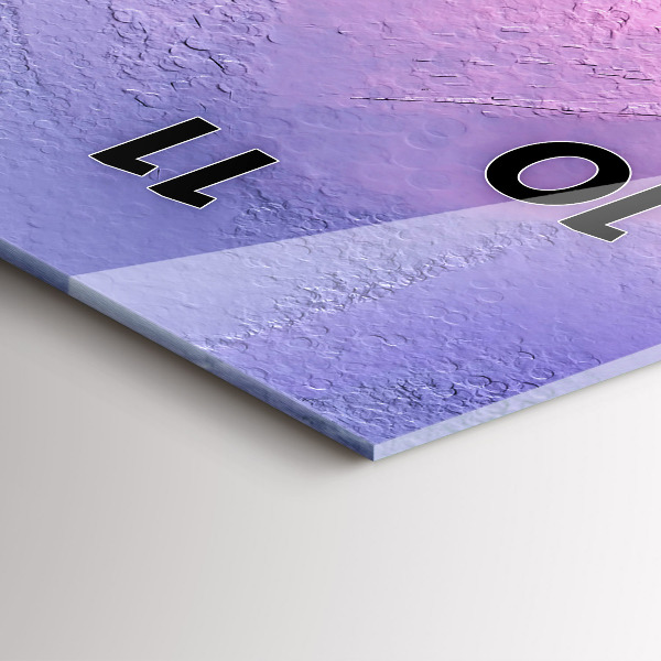 Reloj de vidrio vertical Paisaje marino - espejomat.es