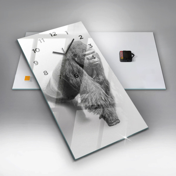 Reloj de vidrio vertical Colección de arte animal - espejomat.es