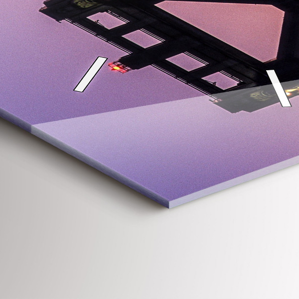 Reloj de vidrio vertical Puesta de sol en USA - espejomat.es