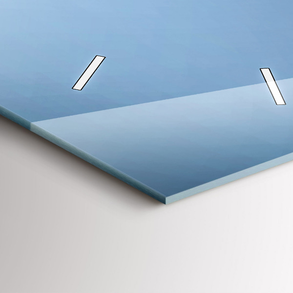 Reloj de vidrio vertical Cisnes en el corazón - espejomat.es