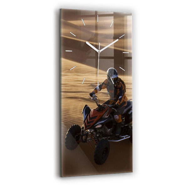 Reloj de vidrio vertical Quad en el desierto - espejomat.es