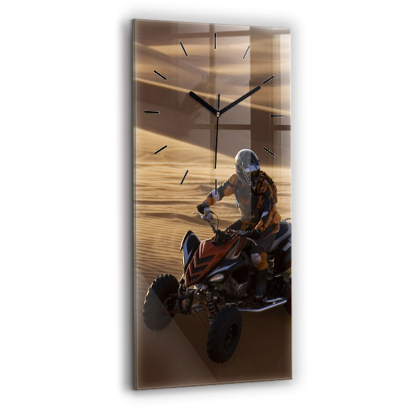 Reloj de vidrio vertical Quad en el desierto - espejomat.es