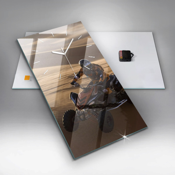 Reloj de vidrio vertical Quad en el desierto - espejomat.es