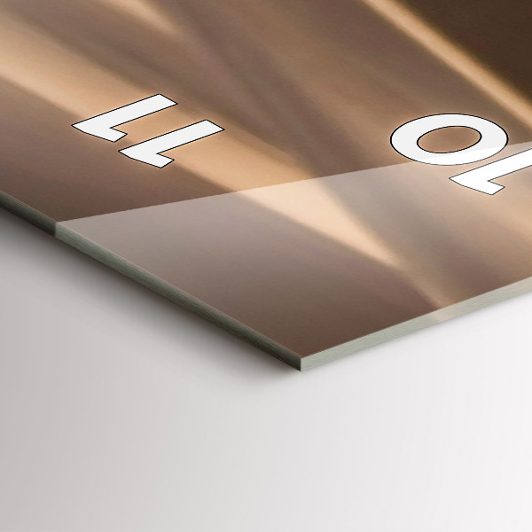 Reloj de vidrio vertical Quad en el desierto - espejomat.es