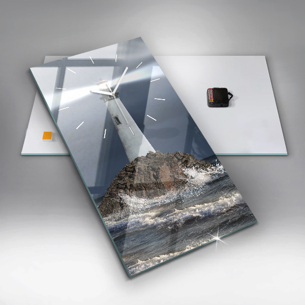 Reloj de vidrio vertical Faro - espejomat.es