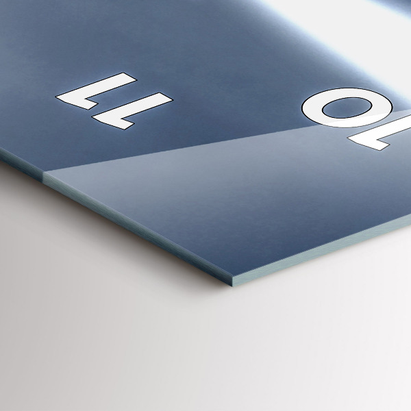 Reloj de vidrio vertical Faro - espejomat.es