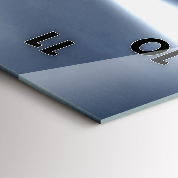 Reloj de vidrio vertical Faro - espejomat.es