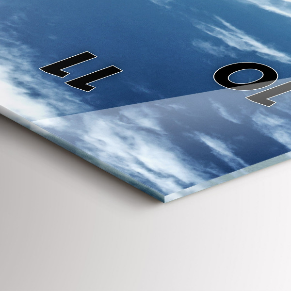 Reloj de vidrio vertical Góndolas Venecia Italia - espejomat.es