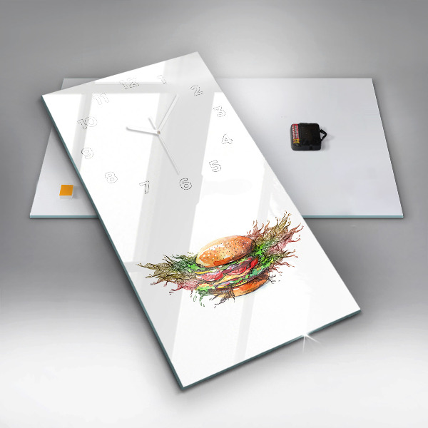 Reloj vertical Hamburguesa de queso XXL - espejomat.es