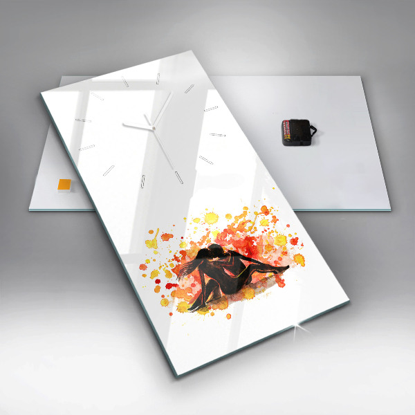 Reloj vertical Amor y una pareja de enamorados - espejomat.es