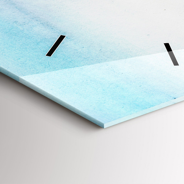 Reloj de cristal vertical Paisaje pintado de París - espejomat.es