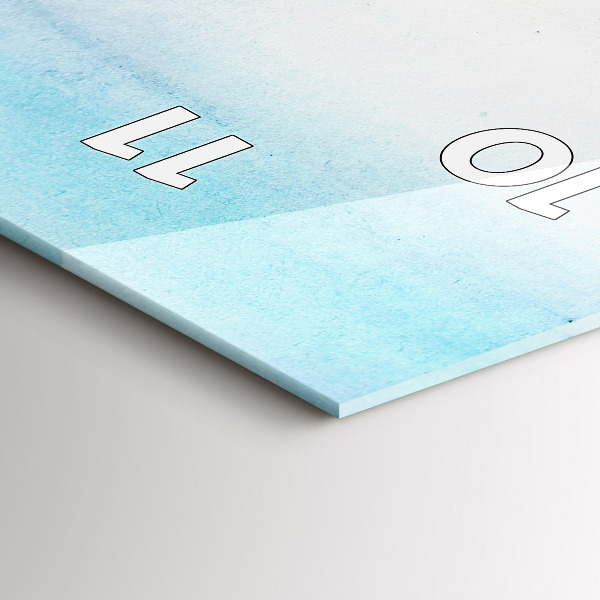 Reloj de cristal vertical Paisaje pintado de París - espejomat.es