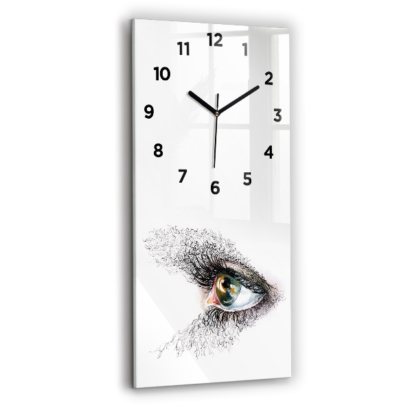 Reloj vertical Dibujo de un ojo humano - espejomat.es