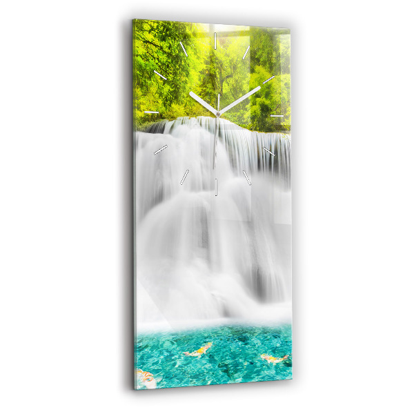 Reloj de cristal vertical Cascada en Tailandia - espejomat.es