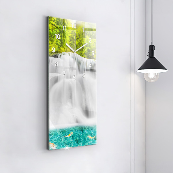 Reloj de cristal vertical Cascada en Tailandia - espejomat.es