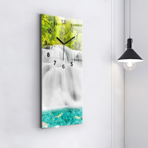 Reloj de cristal vertical Cascada en Tailandia - espejomat.es