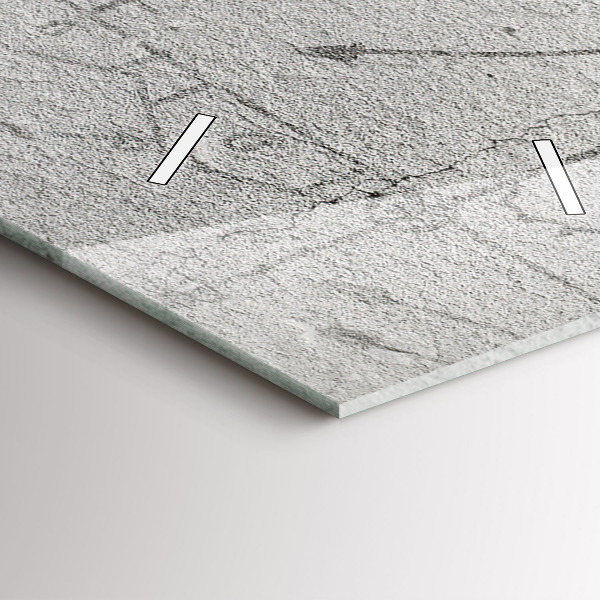 Reloj de vidrio vertical Bosquejo de una ciudad - espejomat.es