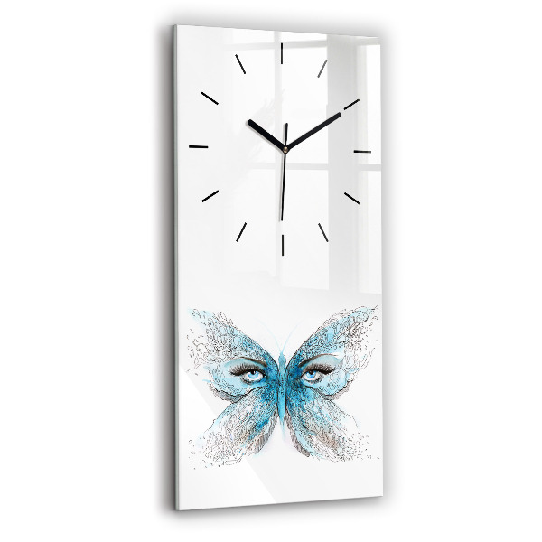 Reloj vertical Cara en forma de mariposa - espejomat.es