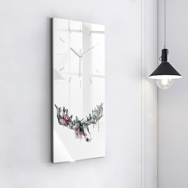 Reloj vertical Alce abstracto - espejomat.es