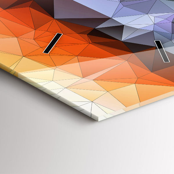 Reloj de cristal vertical Ojo humano coloreado - espejomat.es