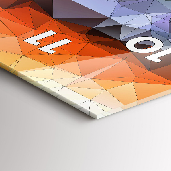 Reloj de cristal vertical Ojo humano coloreado - espejomat.es