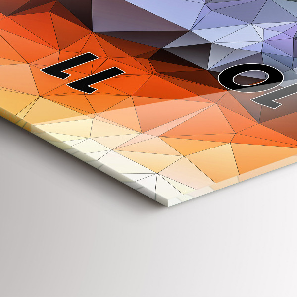 Reloj de cristal vertical Ojo humano coloreado - espejomat.es