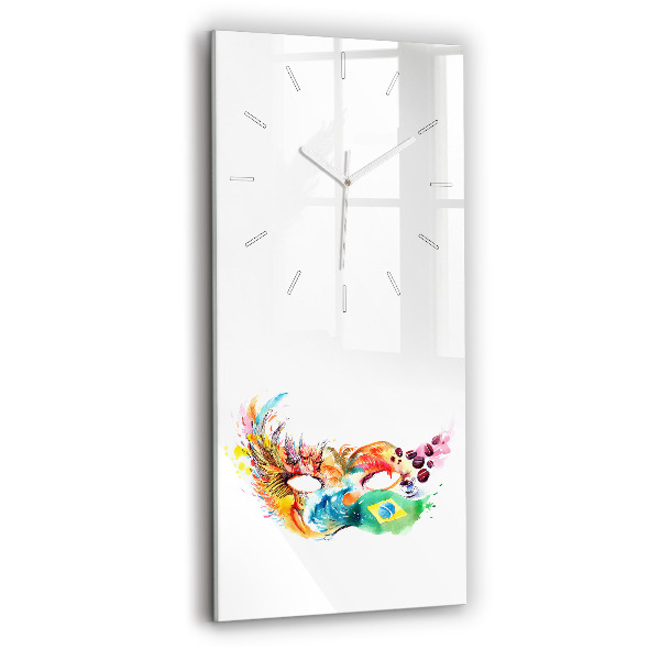 Reloj de vidrio vertical Cultura - Bandera de Brasil - espejomat.es