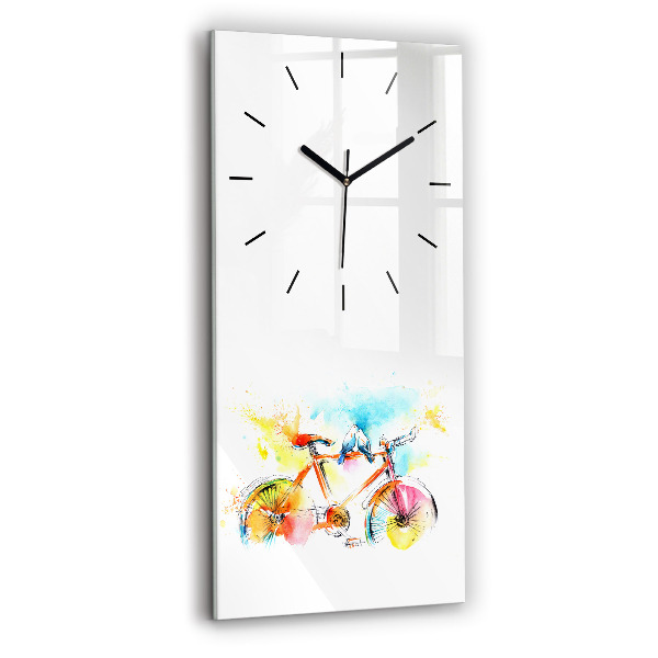 Reloj vertical Bicicleta pintada - espejomat.es