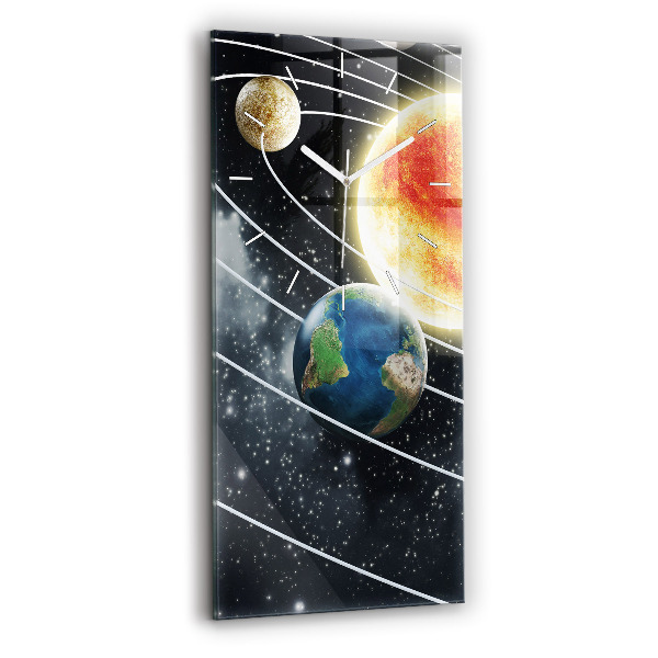 Reloj vertical Sistema solar - espejomat.es