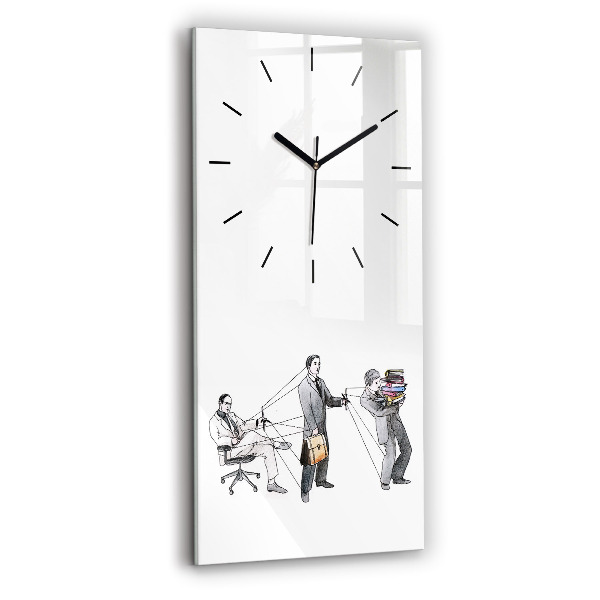 Reloj de cristal vertical Gente marioneta - espejomat.es