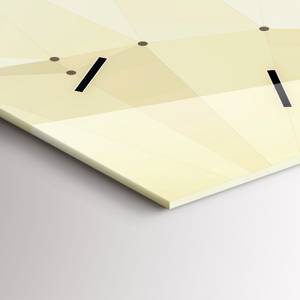 Reloj de vidrio vertical Creación de Adán - espejomat.es