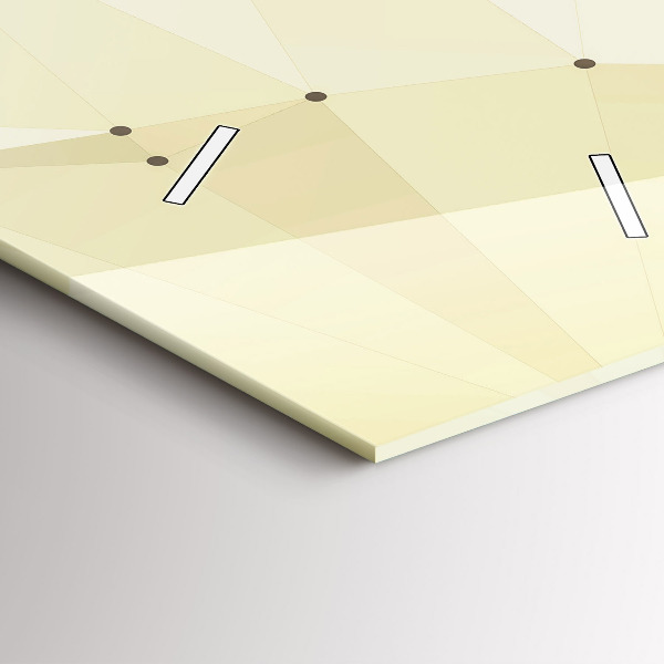 Reloj de vidrio vertical Creación de Adán - espejomat.es