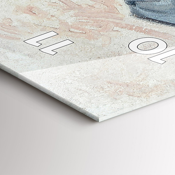 Reloj de cristal vertical Pintura abstracta - espejomat.es