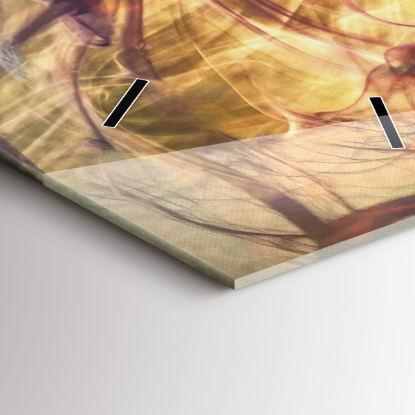 Reloj de vidrio vertical Retrato de mujer - espejomat.es