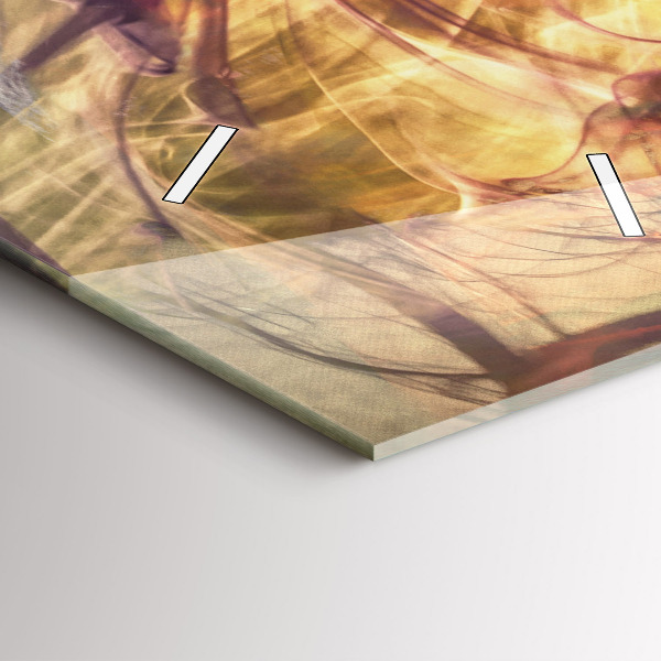 Reloj de vidrio vertical Retrato de mujer - espejomat.es