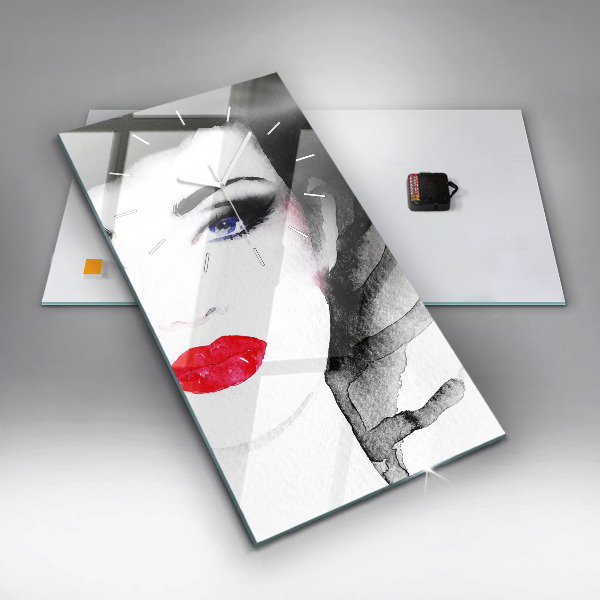 Reloj vertical Retrato de mujer - espejomat.es