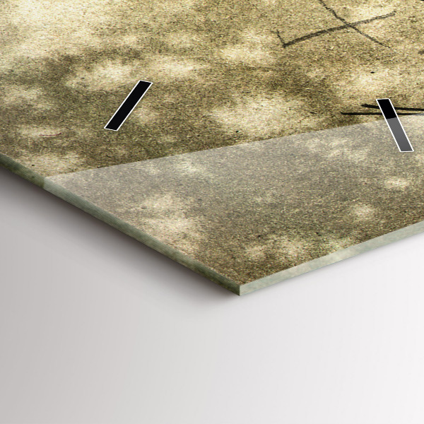 Reloj vertical Parque y árboles en sepia - espejomat.es