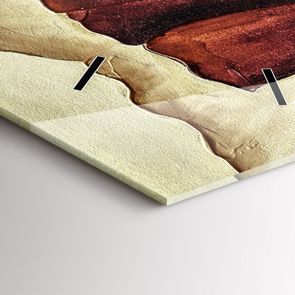 Reloj de vidrio vertical Amapolas pintadas - espejomat.es